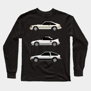 Classic Toyota Combo Pixelart Long Sleeve T-Shirt
